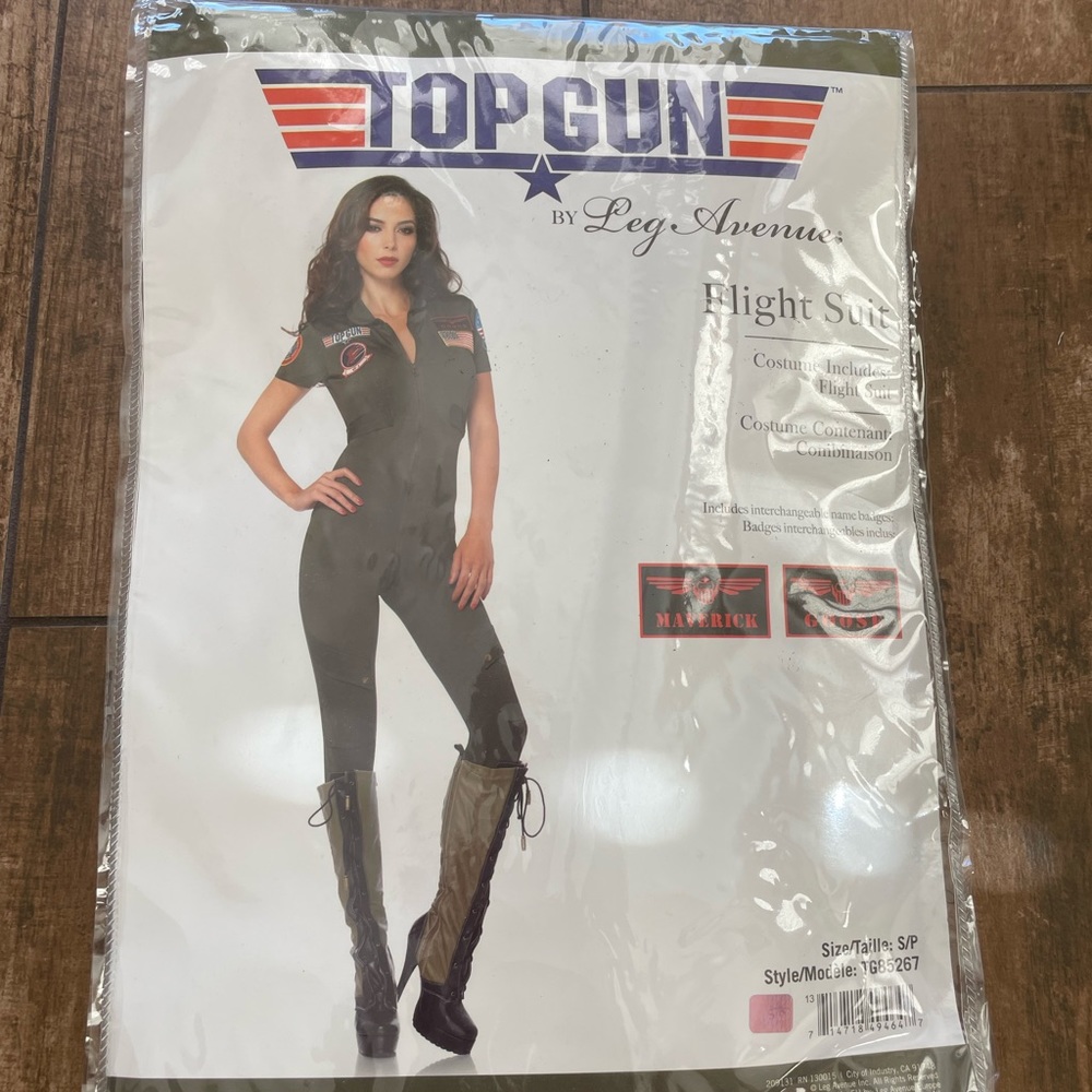 GUC $100 LEG AVENUE Top Gun Costume Flight Suit